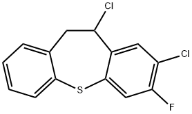 Dibenzo[b,f]thiepin, 2,11-dichloro-3-fluoro-10,11-dihydro- Structure