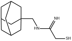 2-Mercapto-N-(tricyclo[3.3.1.13,7]dec-1-ylmethyl)ethanimidamide,60833-81-0,结构式