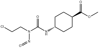4β-[3-(2-Chloroethyl)-3-nitrosoureido]-1α-cyclohexanecarboxylic acid methyl ester 结构式