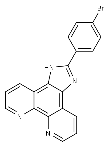 2-(4-broMophenyl)iMidazole[4,5f][1,10]phenanthroline Struktur