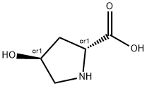 D-Proline, 4-hydroxy-, (4S)-rel-,618-28-0,结构式