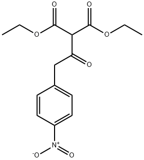 Propanedioic acid, 2-[2-(4-nitrophenyl)acetyl]-, 1,3-diethyl ester Structure