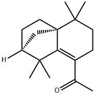 1-[[(2S)-1,3,4,5,6,7-Hexahydro-1,1,5,5-tetramethyl-2H-2α,4aα-methanonaphthalen]-8-yl]ethanone Struktur