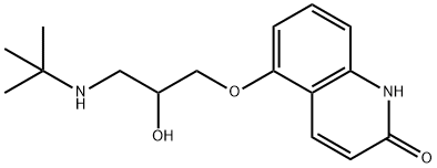 DEHYDROCARTEOLOL HYDROCHLORIDE, 62330-84-1, 结构式