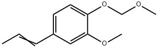Benzene, 2-methoxy-1-(methoxymethoxy)-4-(1-propen-1-yl)- Structure