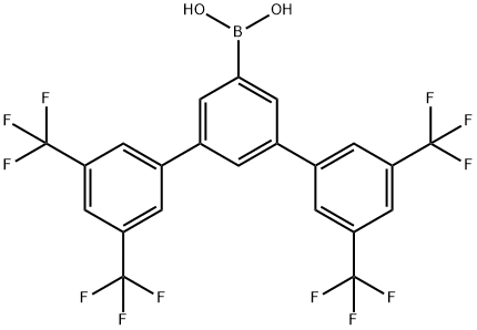 B-[3,3′,5,5′′-四(三氟甲基)[1,1′:3′,1′-三苯基]-5′-基]-硼酸, 625122-29-4, 结构式