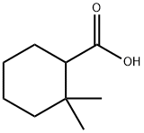 2,2-dimethylcyclohexane-1-carboxylic acid Struktur