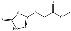 2-[(5-硫烷基-1,3,4-噻二唑-2-基)硫烷基]乙酸甲酯,62770-08-5,结构式