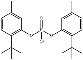 bis(5-methyl-2-tert-butyl-phenoxy)-sulfanyl-sulfanylidene-phosphorane Structure