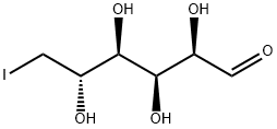 6-脱氧-6-碘-D-葡萄糖 结构式