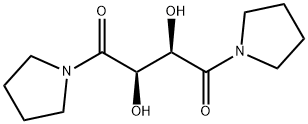 1,4-Butanedione, 2,3-dihydroxy-1,4-di-1-pyrrolidinyl-, (2R,3R)- Structure