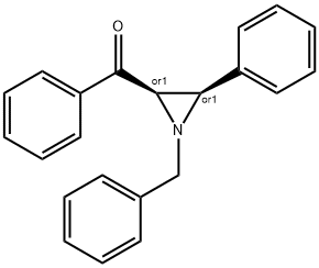 rel-(2α*,3α*)-1-Benzyl-2-benzoyl-3-phenylaziridine Structure