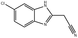 1H-Benzimidazole-2-acetonitrile,5-chloro-(9CI) Structure
