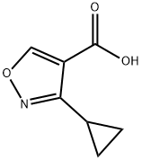 4-Isoxazolecarboxylicacid,3-cyclopropyl-(9CI) Structure