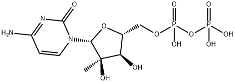 2'-C-Methylcytidine 5'-diphosphate triethylammonium salt Struktur