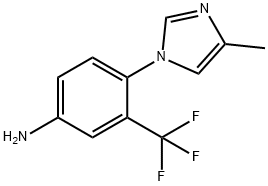 Benzenamine, 4-(4-methyl-1H-imidazol-1-yl)-3-(trifluoromethyl)- Structure