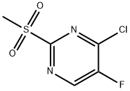 Pyrimidine, 4-chloro-5-fluoro-2-(methylsulfonyl)- Structure