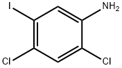 Benzenamine, 2,4-dichloro-5-iodo- Structure