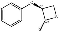 Thietane, 2-methyl-3-phenoxy-, (2R,3S)-rel- (9CI) Structure