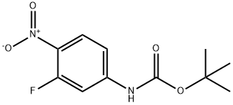 (3-氟-4-硝基苯基)氨基甲酸叔丁酯,658700-15-3,结构式