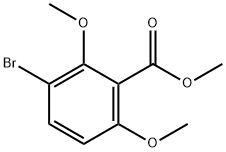 3-溴-2,6-二甲氧基苯甲酸甲酯,65977-12-0,结构式