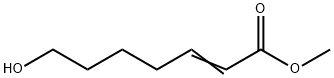 2-Heptenoic acid, 7-hydroxy-, methyl este Structure