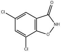1,2-Benzisoxazol-3(2H)-one, 5,7-dichloro- Struktur