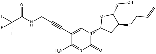 2'-Deoxy-3'-O-2-propen-1-yl-5-[3-[(trifluoroacetyl)amino]-1-propyn-1-yl]-cytidine Structure