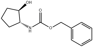 Carbamic acid, N-[(1R,2R)-2-hydroxycyclopentyl]-, phenylmethyl ester,672310-36-0,结构式