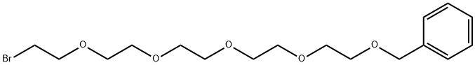 BnO-PEG4-CH2CH2Br 化学構造式