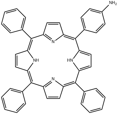 4-(10,15,20-三苯基卟啉-5-基)苯胺,67605-64-5,结构式