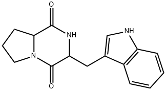 シクロ(Pro-Trp) 化学構造式