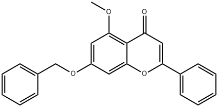 7-(苄氧基)-5-甲氧基-2-苯基-4H-色烯-4-酮, 681294-57-5, 结构式