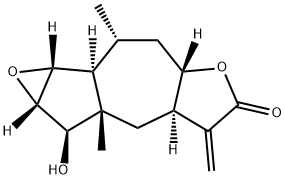 苦堆心菊素,6831-10-3,结构式