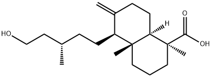 15-ヒドロキシラブダ-8(17)-エン-19-酸 化学構造式