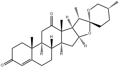 (25R)-Spirost-4-en-3,12-dion Structure
