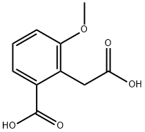 Benzeneacetic acid, 2-carboxy-6-methoxy- Structure