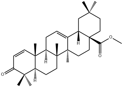Oleana-1,12-dien-28-oic acid, 3-oxo-, methyl ester Structure