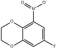 7-fluoro-5-nitro-2,3-dihydrobenzo[b][1,4]dioxine Struktur