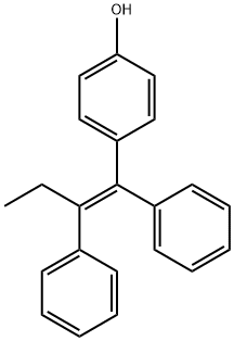 Phenol, 4-[(1E)-1,2-diphenyl-1-buten-1-yl]- Structure