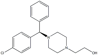 Cetirizine Descarboxymethyl R-Isomer Structure