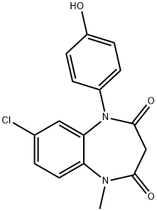 4-Hydroxy Clobazam,70643-28-6,结构式