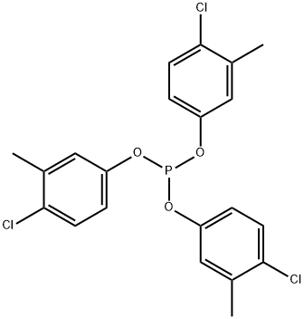 Phenol, 4-chloro-3-methyl-, phosphite (3:1) Struktur