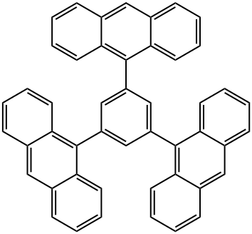 1,3,5-Tri(anthracen-9-yl)benzene Struktur