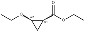 Cyclopropanecarboxylic acid, 2-ethoxy-, ethyl ester, (1R,2S)-rel- 结构式
