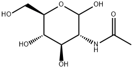 2-Deoxy-2-(acetylamino)-D-glucopyranose Structure