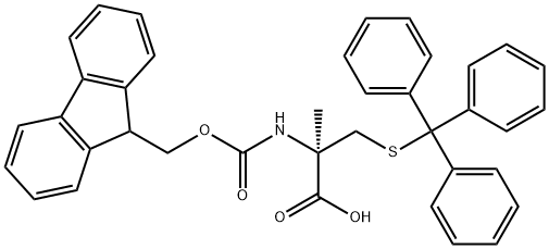 (2R)-2-({[(9H-FLUOREN-9-YL)METHOXY]CARBONYL}AMINO)-2-METHYL-3-[(TRIPHENYLMETHYL)SULFANYL]PROPANOIC A,725728-43-8,结构式