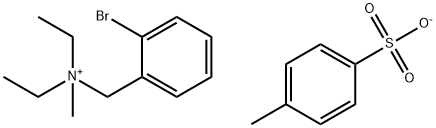 Benzenemethanaminium, 2-bromo-N,N-diethyl-N-methyl-, 4-methylbenzenesulfonate (1:1) Structure