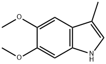 1H-Indole, 5,6-dimethoxy-3-methyl-,73396-98-2,结构式