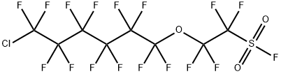 Ethanesulfonyl fluoride, 2-[(6-chloro-1,1,2,2,3,3,4,4,5,5,6,6-dodecafluorohexyl)oxy]-1,1,2,2-tetrafluoro- Structure